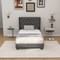 Button Tufted Upholstered Platform Bed, Twin/Full/Queen Size, Modern Design